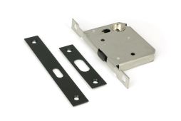50665 From the Anvil Matt Black 50mm Bathroom Sliding Door Lock