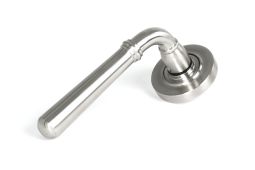 46510 From the Anvil Satin Marine SS &lpar;316&rpar; Newbury Lever on Rose Set &lpar;Plain&rpar;