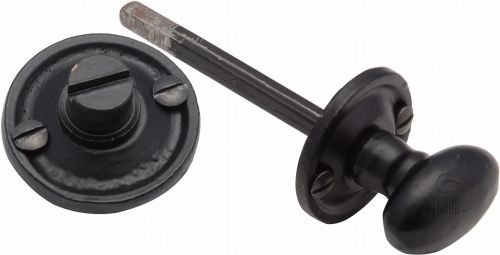 Click Here To Enlarge This Photo Of TC686 M&period;Marcus The Tudor Collection Privacy Bolt Black Iron Thumbturn & Emergency Release