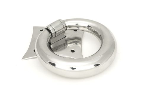 Click Here To Enlarge This Photo Of 49805 From the Anvil Polished Marine SS &lpar;316&rpar; Ring Door Knocker