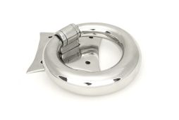 49805 From the Anvil Polished Marine SS &lpar;316&rpar; Ring Door Knocker
