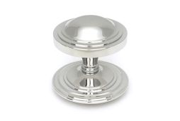 49807 From the Anvil Polished Marine SS &lpar;316&rpar; Art Deco Centre Door Knob