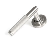 49840 From the Anvil Satin Marine SS &lpar;316&rpar; Brompton Lever on Rose Set &lpar;Plain&rpar;