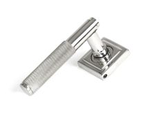 49843 From the Anvil Satin Marine SS &lpar;316&rpar; Brompton Lever on Rose Set &lpar;Square&rpar;