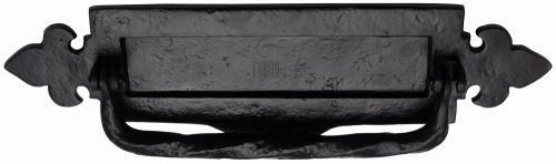 Click Here To Enlarge This Photo Of TC772 M&period;Marcus The Tudor Collection Fleur De Lys Postal Knocker Black Iron