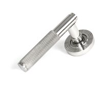 49846 From the Anvil Polished Marine SS &lpar;316&rpar; Brompton Lever on Rose Set &lpar;Beehive&rpar;