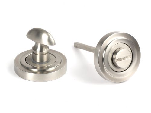 Click Here To Enlarge This Photo Of 49857 From the Anvil Satin Marine SS &lpar;316&rpar; Round Thumbturn Set &lpar;Art Deco&rpar;