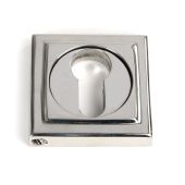 49879 From the Anvil Polished Marine SS &lpar;316&rpar; Round Euro Escutcheon &lpar;Square&rpar;