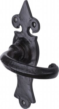 Click Here To Enlarge This Photo Of TC810 M&period;Marcus The Tudor Collection Door Handle Lever Latch Wroxeter Design Black Iron