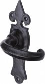 TC810 M&period;Marcus The Tudor Collection Door Handle Lever Latch Wroxeter Design Black Iron