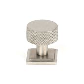 46853 From the Anvil Satin SS &lpar;304&rpar; Brompton Cabinet Knob - 25mm &lpar;Square&rpar;