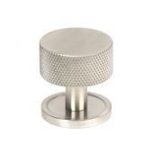 46890 From the Anvil Satin SS &lpar;304&rpar; Brompton Cabinet Knob - 32mm &lpar;Plain&rpar;