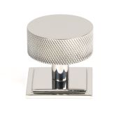 47095 From the Anvil Polished SS &lpar;304&rpar; Brompton Cabinet Knob - 38mm &lpar;Square&rpar;