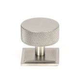 47099 From the Anvil Satin SS &lpar;304&rpar; Brompton Cabinet Knob - 38mm &lpar;Square&rpar;