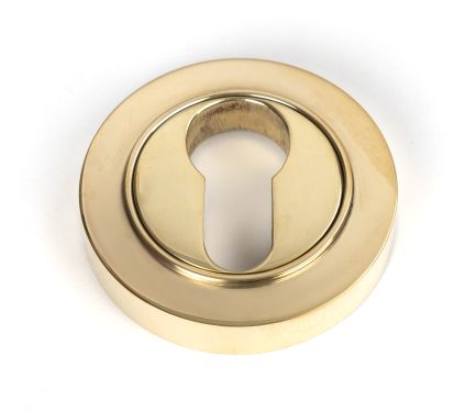 Click Here To Enlarge This Photo Of 50592 From the Anvil Polished Brass Round Euro Escutcheon &lpar;Plain&rpar;