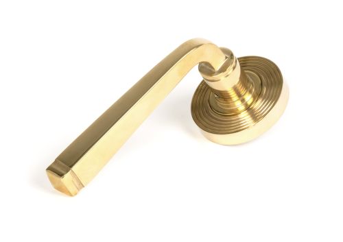 Click Here To Enlarge This Photo Of 50600 From the Anvil Polished Brass Avon Round Lever on Rose Set &lpar;Beehive&rpar;