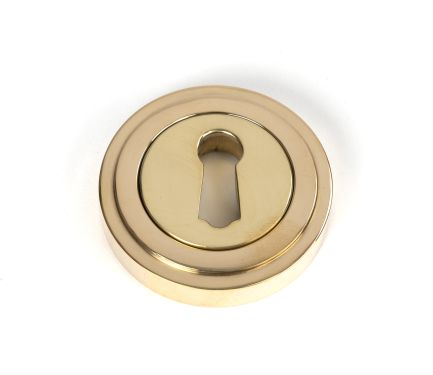 Click Here To Enlarge This Photo Of 50747 From the Anvil Polished Brass Round Escutcheon &lpar;Art Deco&rpar;