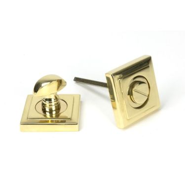 Click Here To Enlarge This Photo Of 50753 From the Anvil Polished Brass Round Thumbturn Set &lpar;Square&rpar;