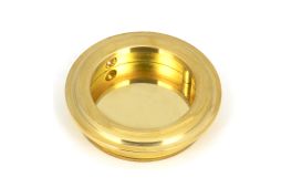 47165 From the Anvil Polished Brass 60mm Art Deco Round Pull