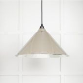 45433 From the Anvil Hammered Nickel Hockley Pendant