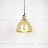 49517 From The Anvil Hammered Brass Interior Brindley Pendant
