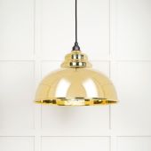 49522 From The Anvil Smooth Brass Interior Harborne Pendant