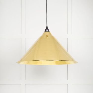 Click Here To Enlarge This Photo Of 49523 From The Anvil Hammered Brass Interior Hockley Pendant