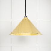 49523 From The Anvil Hammered Brass Interior Hockley Pendant