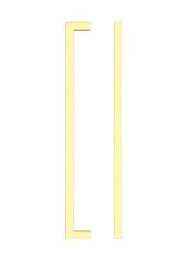 Click Here To Enlarge This Photo Of TDFPS-224-BG - Zoo Hardware Square Block Cabinet Pull Handle 224mm c&sol;c Brushed Gold Finish