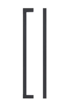 Click Here To Enlarge This Photo Of TDFPS-224-MB - Zoo Hardware Square Block Cabinet Pull Handle 224mm c&sol;c Matt Black Finish