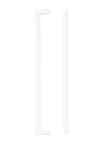 TDFPS-224-MW - Zoo Hardware Square Block Cabinet Pull Handle 224mm c&sol;c Matt White Finish