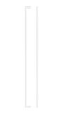 TDFPS-448-CP - Zoo Hardware Square Block Cabinet Pull Handle 448mm c&sol;c Polished Chrome Finish