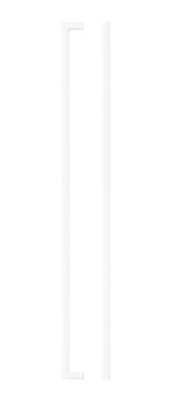 Click Here To Enlarge This Photo Of TDFPS-448-MW - Zoo Hardware Square Block Cabinet Pull Handle 448mm c&sol;c Matt White Finish