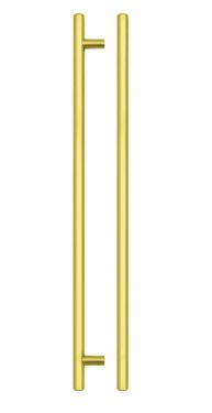 Click Here To Enlarge This Photo Of TDFPT-320-380BG - Zoo Hardware T Bar Cabinet Handle 320mm c&sol;c &lpar;380mm Overall Length&rpar; Brushed Gold Finish