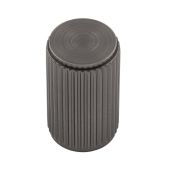 FTD712ANT - Carlisle Brass Fingertip Design 'Lines' Knob 18mm dia &lpar;30mm projection&rpar; Anthracite