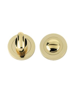 Click Here To Enlarge This Photo Of FB004PB - Zoo Hardware Fulton & Bray Bathroom Turn & Release &lpar;50mm dia&rpar; Polished Brass