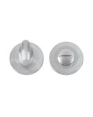 FB004SC - Zoo Hardware Fulton & Bray Bathroom Turn & Release &lpar;50mm dia&rpar; Satin Chrome