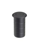 ZAS14-PCB - Zoo Hardware Dust Socket for Flush Bolts &lpar;Concrete&rpar; 20mm dia&period; x 25mm Powder Coated Black
