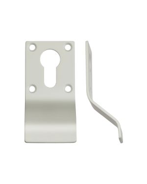 Click Here To Enlarge This Photo Of ZAS16-PCW - Zoo Hardware Cylinder Pull &lpar;Euro Profile&rpar; Powder Coated White