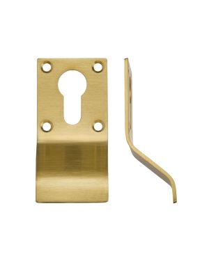 Click Here To Enlarge This Photo Of ZAS16-PVDSB - Zoo Hardware Cylinder Pull &lpar;Euro Profile&rpar; PVD Satin Brass