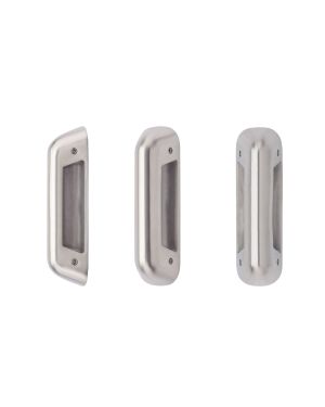 Click Here To Enlarge This Photo Of ZS-ALP100GS-SSS - Zoo Hardware Satin Stainless Steel Anti-Ligature Grub Screw Pull Handle &lpar;for use with ZS-ALP100BF-SSS for back to back fixing&rpar;