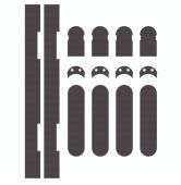 INT1230 - Carlisle Brass Eurospec Concealed Hinge Self Adhesive Intumescent Fire Kit &lpar;FD30&rpar; to suit 3D Ceam Hinge 1230