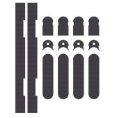 ES1130 - Carlisle Brass Eurospec Concealed Hinge Self Adhesive Intumescent Fire Kit &lpar;FD30&rpar; to suit 3D Ceam Hinge 1130
