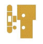 ES1272 - Carlisle Brass Eurospec Universal UK Flat Latch Self Adhesive Intumescent Fire Kit &lpar;FD30&sol;60&rpar;