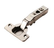 H4&period;100&period;35&period;10 Fingertip Design Full Overlay Soft Close Hinge &lpar;C85A6A6F&rpar; Bright Nickel Plate