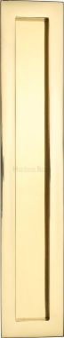 Click Here To Enlarge This Photo Of C1855 300-PB Heritage Brass Rectangular Flush Pull 300 x 58mm Polished Brass finish