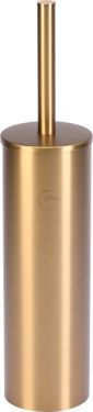 Click Here To Enlarge This Photo Of BR-BRUSH-SB M&period;Marcus Standing Toilet Brush Holder Satin Brass Finish