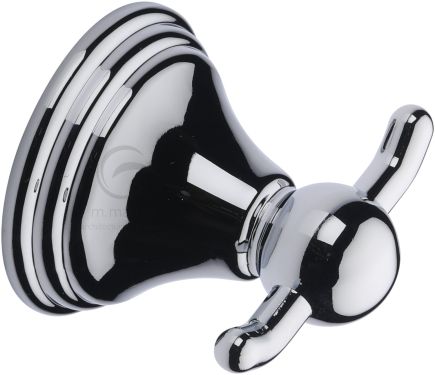 Click Here To Enlarge This Photo Of CAM-HOOK-PC M&period;Marcus 'Cambridge' Double Robe Hook Polished Chrome Finish