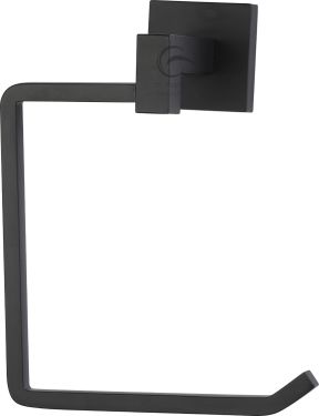 Click Here To Enlarge This Photo Of CHE-RING-BLK M&period;Marcus 'Chelsea' Towel Ring Matt Black Finish