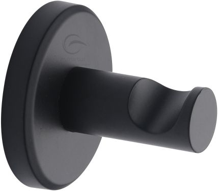 Click Here To Enlarge This Photo Of OXF-HOOK-BLK M&period;Marcus 'Oxford' Robe Hook &lpar;One Piece&rpar; Matt Black Finish